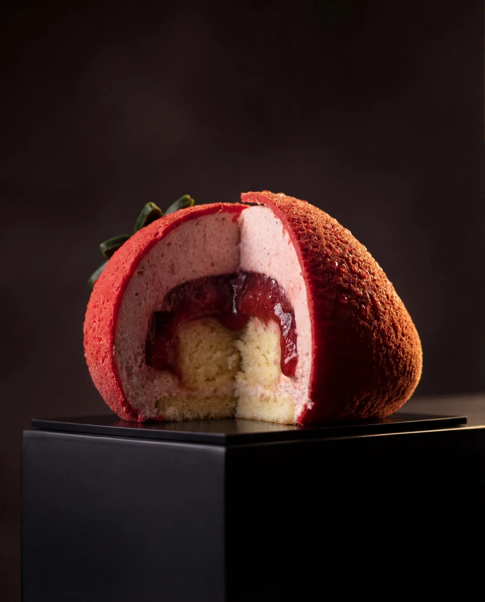 Entremets trompe-l'œil façon fruits